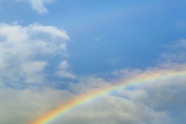 Washington, Seabeck Rainbow in light rainfall